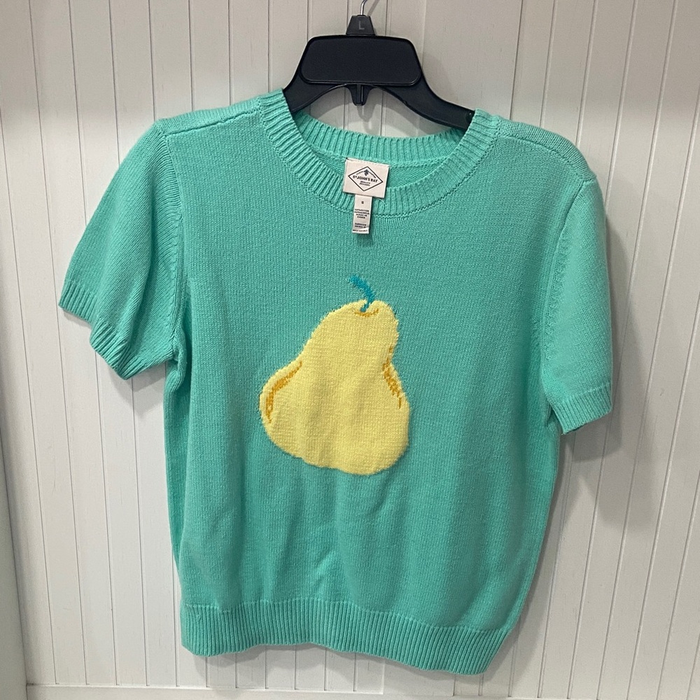 St. John's Bay Kids Teal Pear Sweater